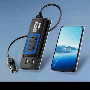 200w Power Inverter with Dual USB Ports New